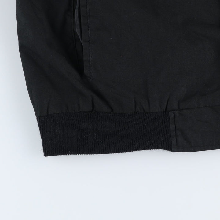 Vintage Windbreaker Derby Jacket, Cup Shoulder, Men's XL polyester black type Vintage Second Hand