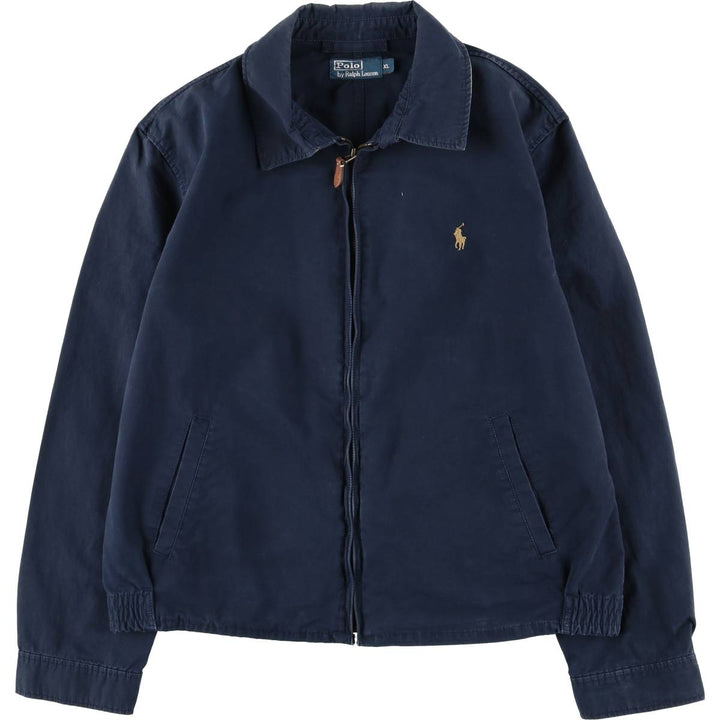 Ralph Lauren POLO by Ralph Lauren Swing Top Sports Jacket Men's XL cotton navy blue type Vintage Second Hand