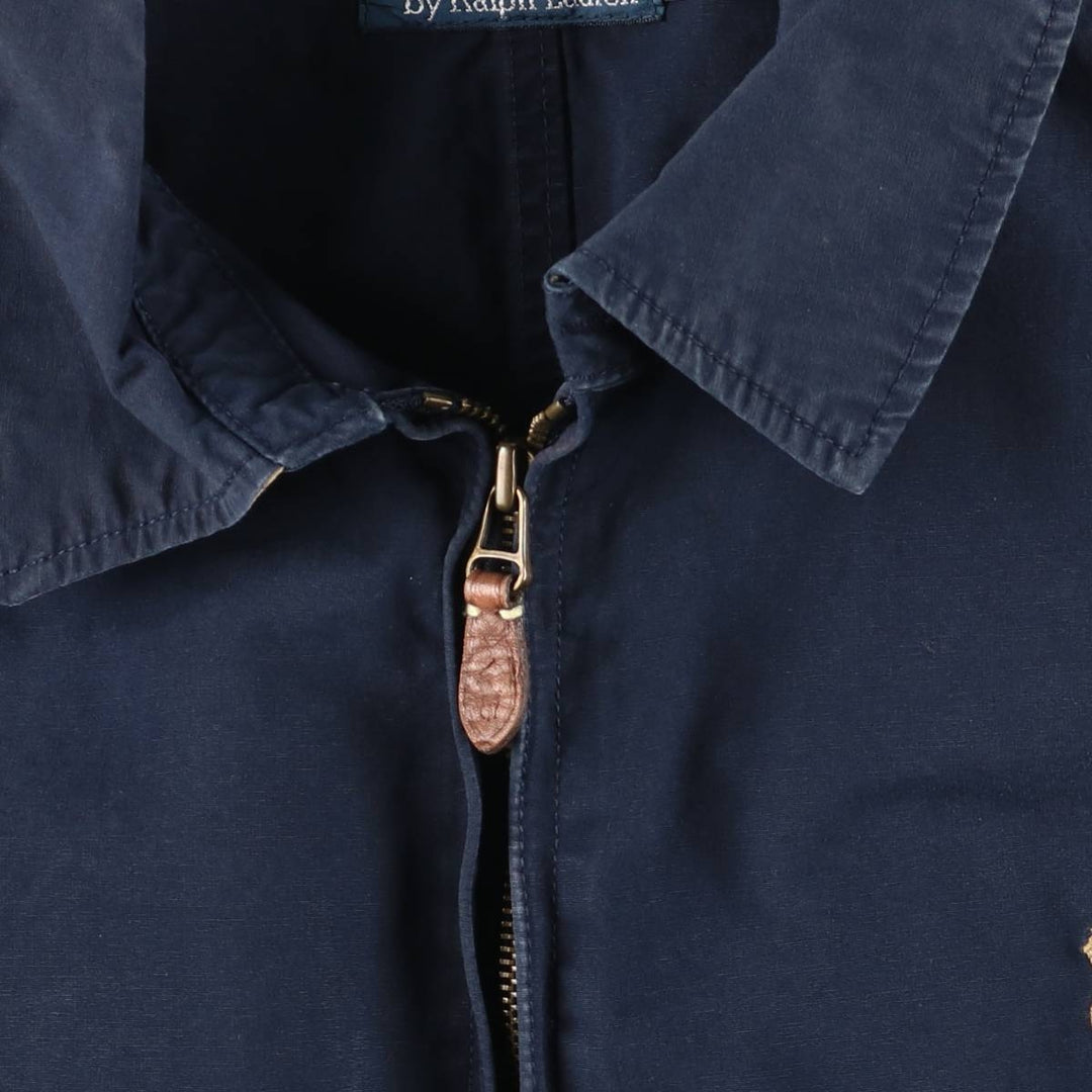 Ralph Lauren POLO by Ralph Lauren Swing Top Sports Jacket Men's XL cotton navy blue type Vintage Second Hand