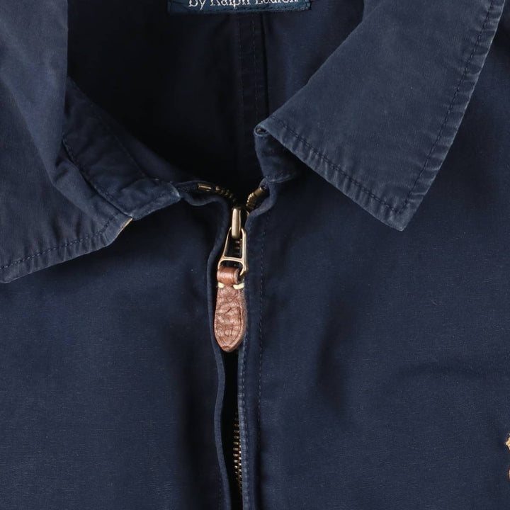 Ralph Lauren POLO by Ralph Lauren Swing Top Sports Jacket Men's XL cotton navy blue type Vintage Second Hand