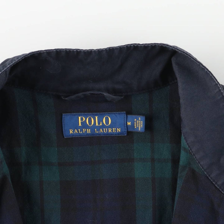 Ralph Lauren POLO RALPH LAUREN Harrington Jacket Swing Top Men's M cotton navy blue type Vintage Second Hand