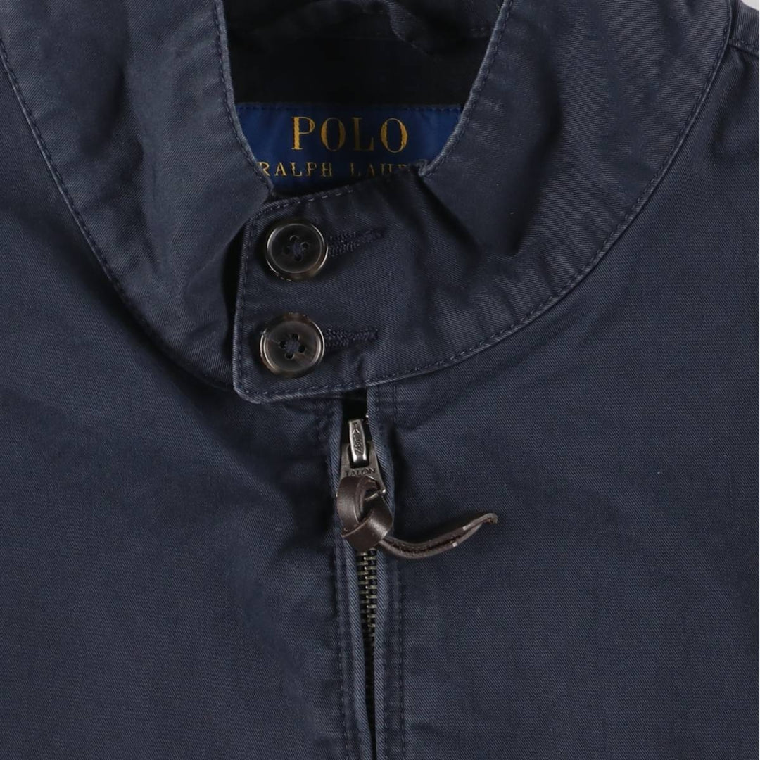 Ralph Lauren POLO RALPH LAUREN Harrington Jacket Swing Top Men's M cotton navy blue type Vintage Second Hand