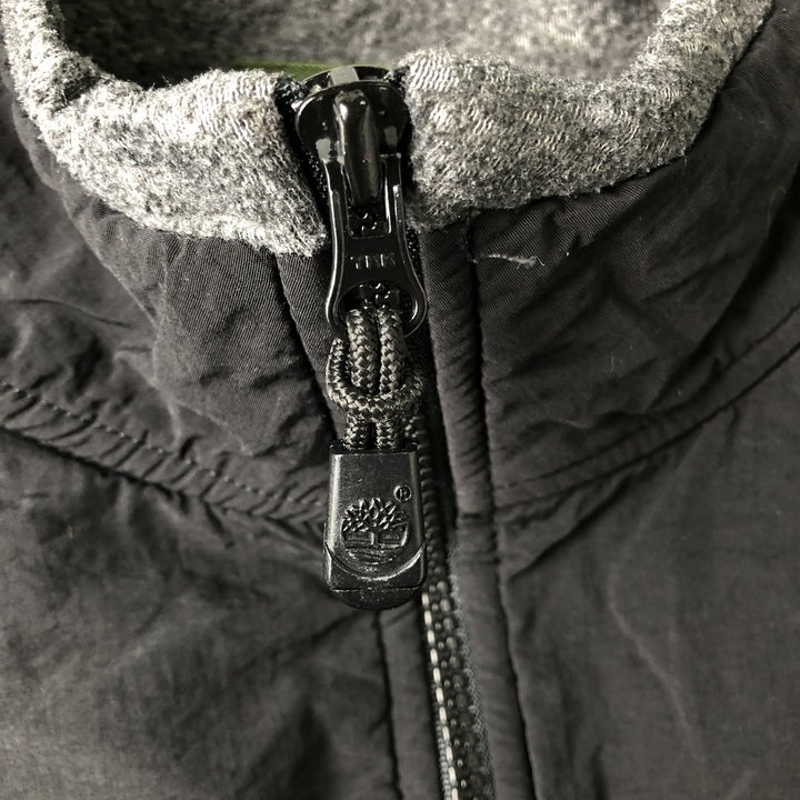 90s-00'S Timberland WEATHERGEAR Half-Zip Fleece Jacket, Men's, Size XL polyester black type Vintage Second Hand