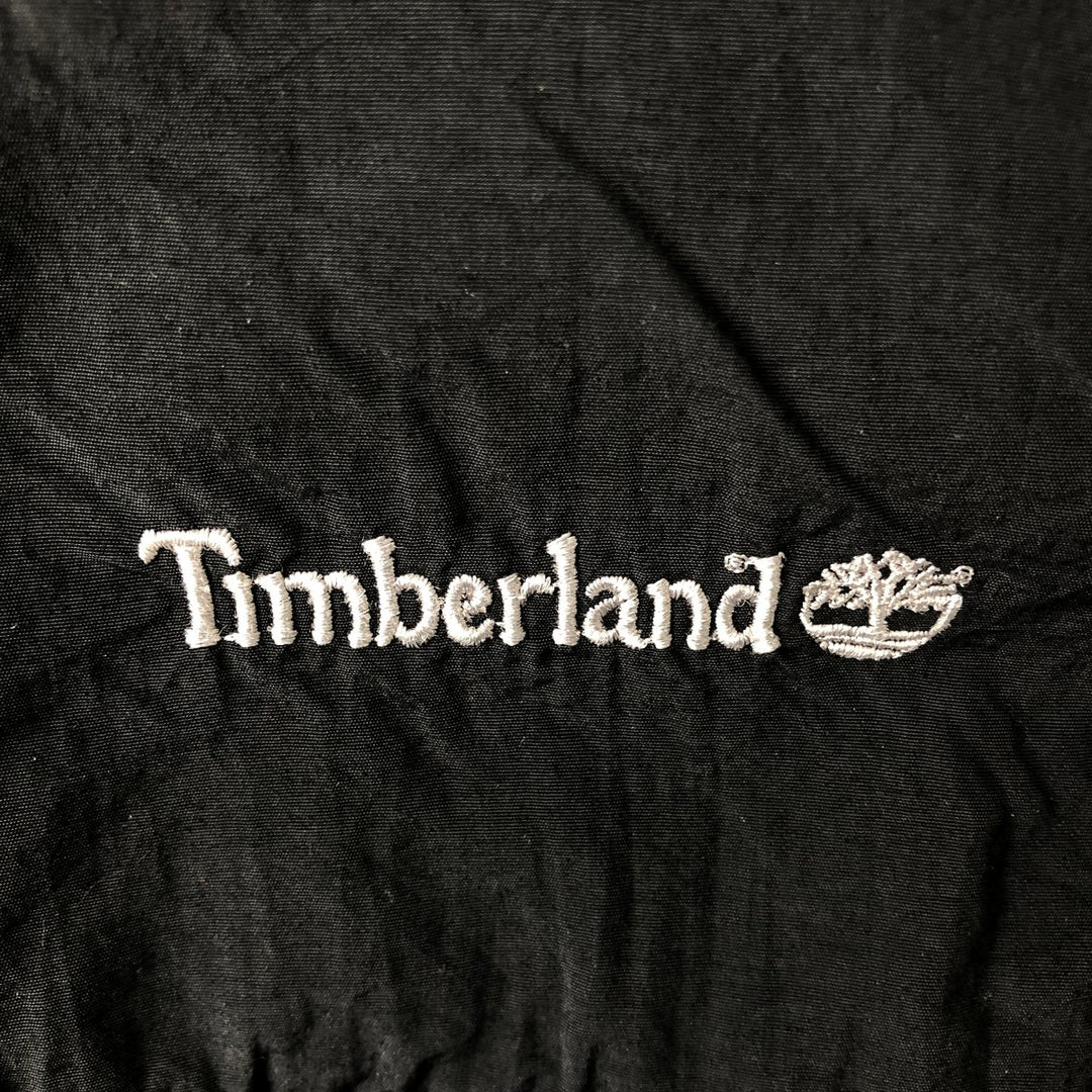 90s-00'S Timberland WEATHERGEAR Half-Zip Fleece Jacket, Men's, Size XL polyester black type Vintage Second Hand