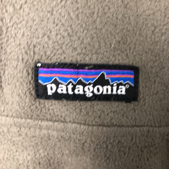 Patagonia Micro D Snap-T 26165SP19 Half-Snap Fleece Pullover, Men's Medium polyester Khaki type Vintage Second Hand