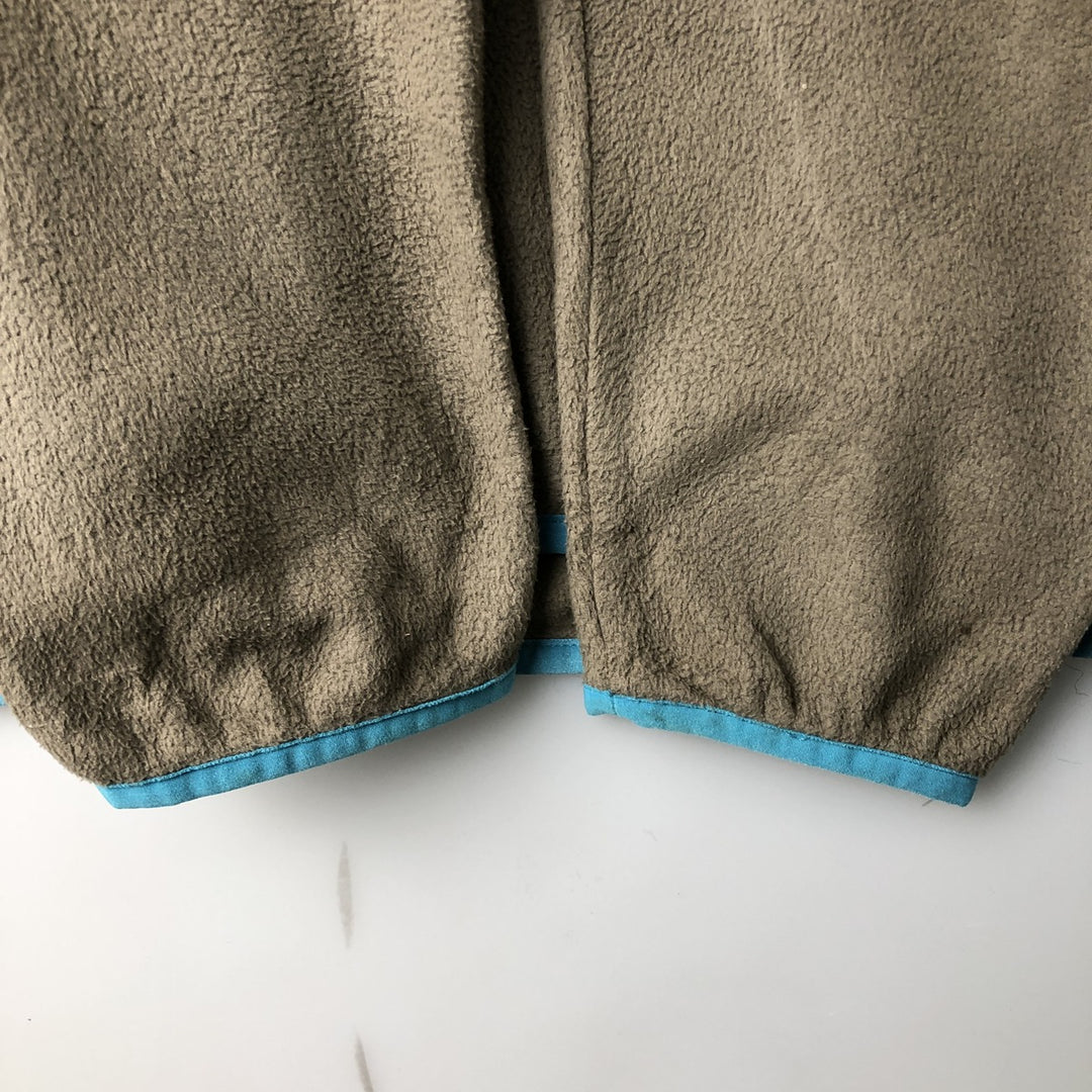 Patagonia Micro D Snap-T 26165SP19 Half-Snap Fleece Pullover, Men's Medium polyester Khaki type Vintage Second Hand