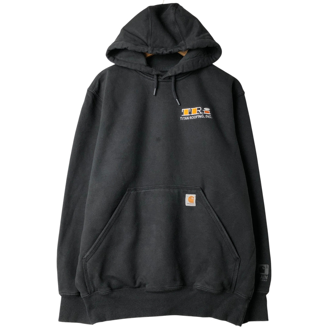 Carhartt ORIGINAL FIT sweatshirt pullover hoodie, men's size M cotton black type Vintage Second Hand