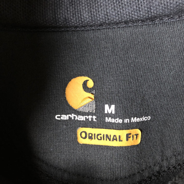 Carhartt ORIGINAL FIT sweatshirt pullover hoodie, men's size M cotton black type Vintage Second Hand
