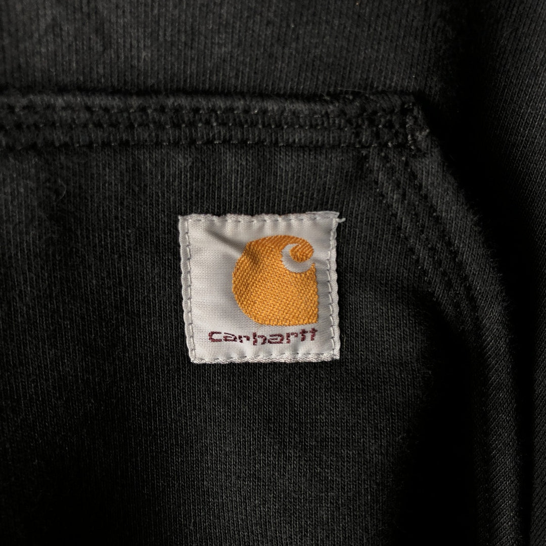 Carhartt ORIGINAL FIT sweatshirt pullover hoodie, men's size M cotton black type Vintage Second Hand