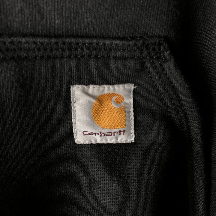 Carhartt ORIGINAL FIT sweatshirt pullover hoodie, men's size M cotton black type Vintage Second Hand