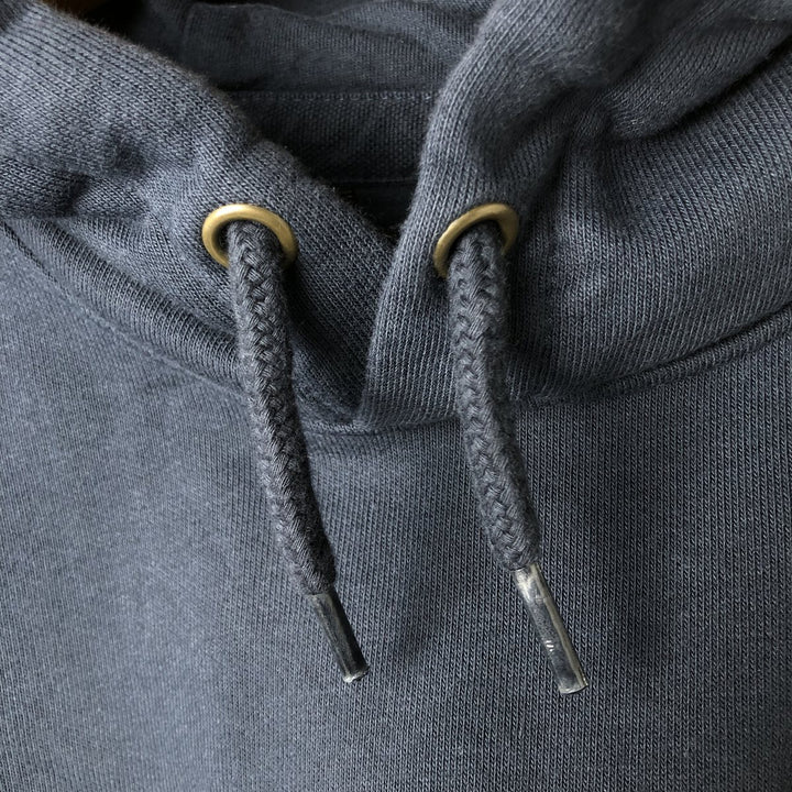 Carhartt Loose Fit Sweatshirt Pullover Hoodie, Men's Size Small cotton navy blue type Vintage Second Hand