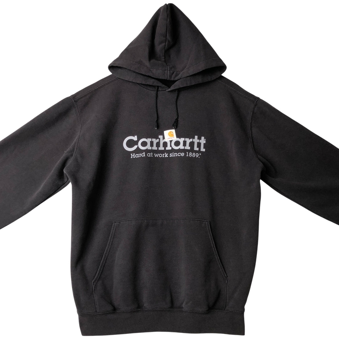 Carhartt Sweat Pullover Hoodie Men's Size L cotton black type Vintage Second Hand