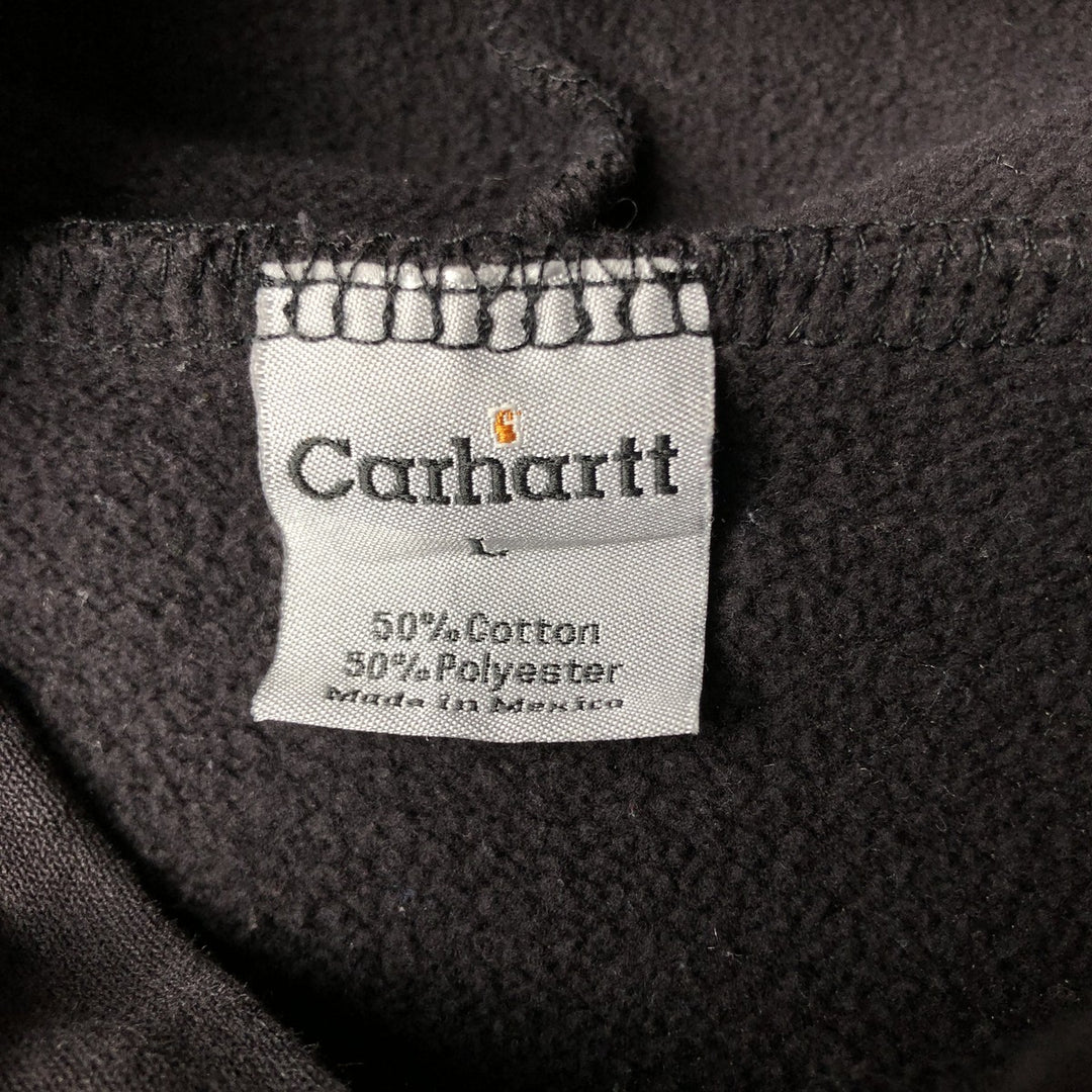Carhartt Sweat Pullover Hoodie Men's Size L cotton black type Vintage Second Hand
