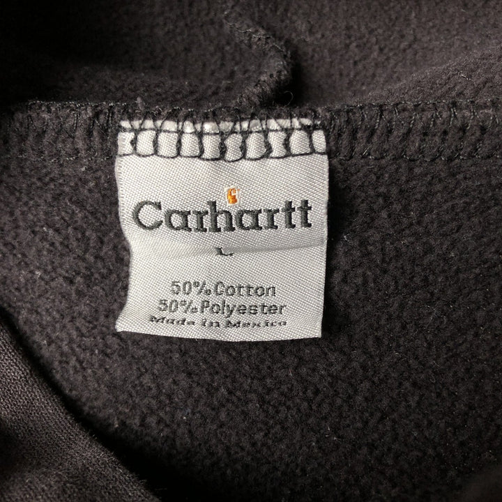 Carhartt Sweat Pullover Hoodie Men's Size L cotton black type Vintage Second Hand