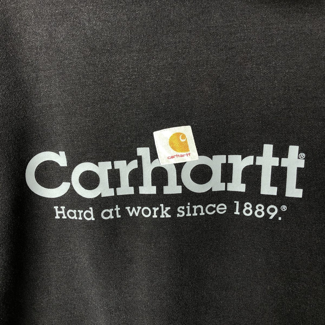 Carhartt Sweat Pullover Hoodie Men's Size L cotton black type Vintage Second Hand