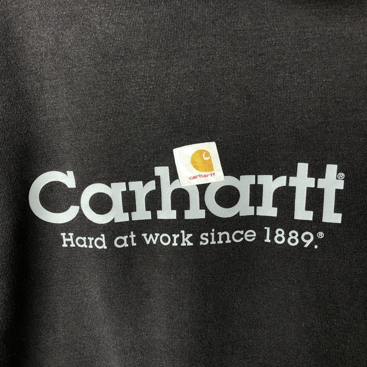 Carhartt Sweat Pullover Hoodie Men's Size L cotton black type Vintage Second Hand