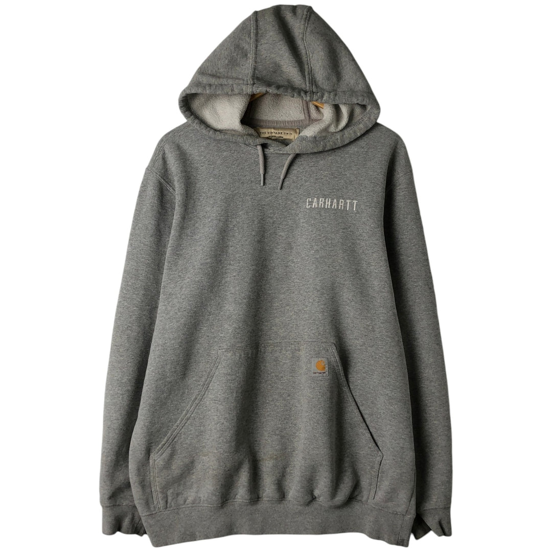 Carhartt ORIGINAL FIT sweatshirt pullover hoodie, men's size M unclear gray type Vintage Second Hand
