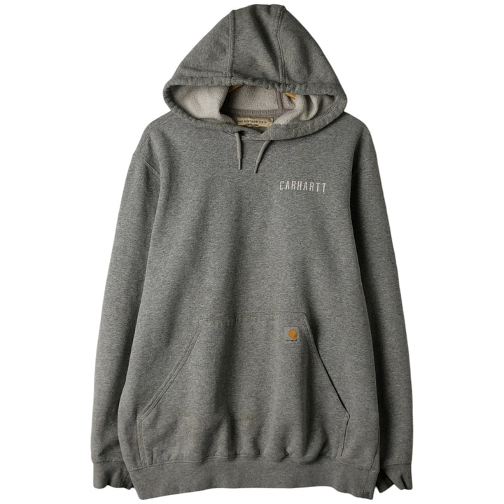 Carhartt ORIGINAL FIT sweatshirt pullover hoodie, men's size M unclear gray type Vintage Second Hand