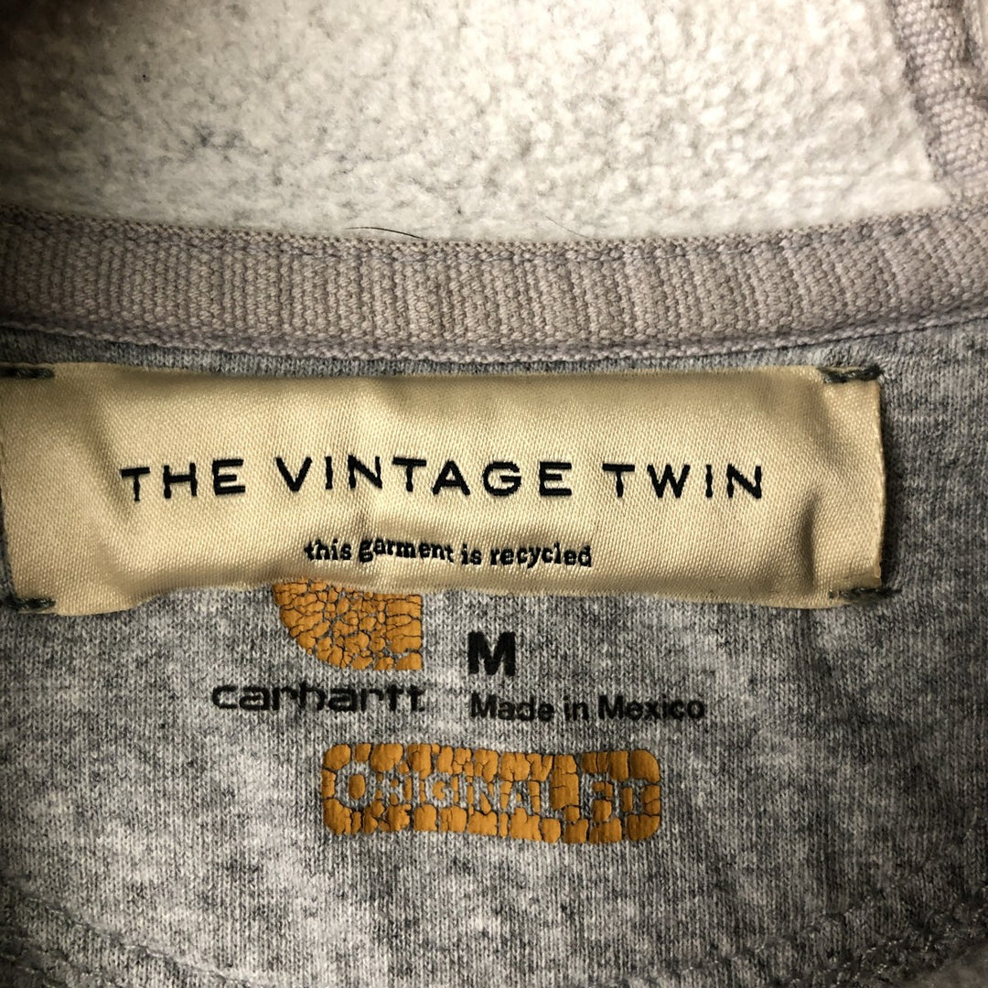 Carhartt ORIGINAL FIT sweatshirt pullover hoodie, men's size M unclear gray type Vintage Second Hand