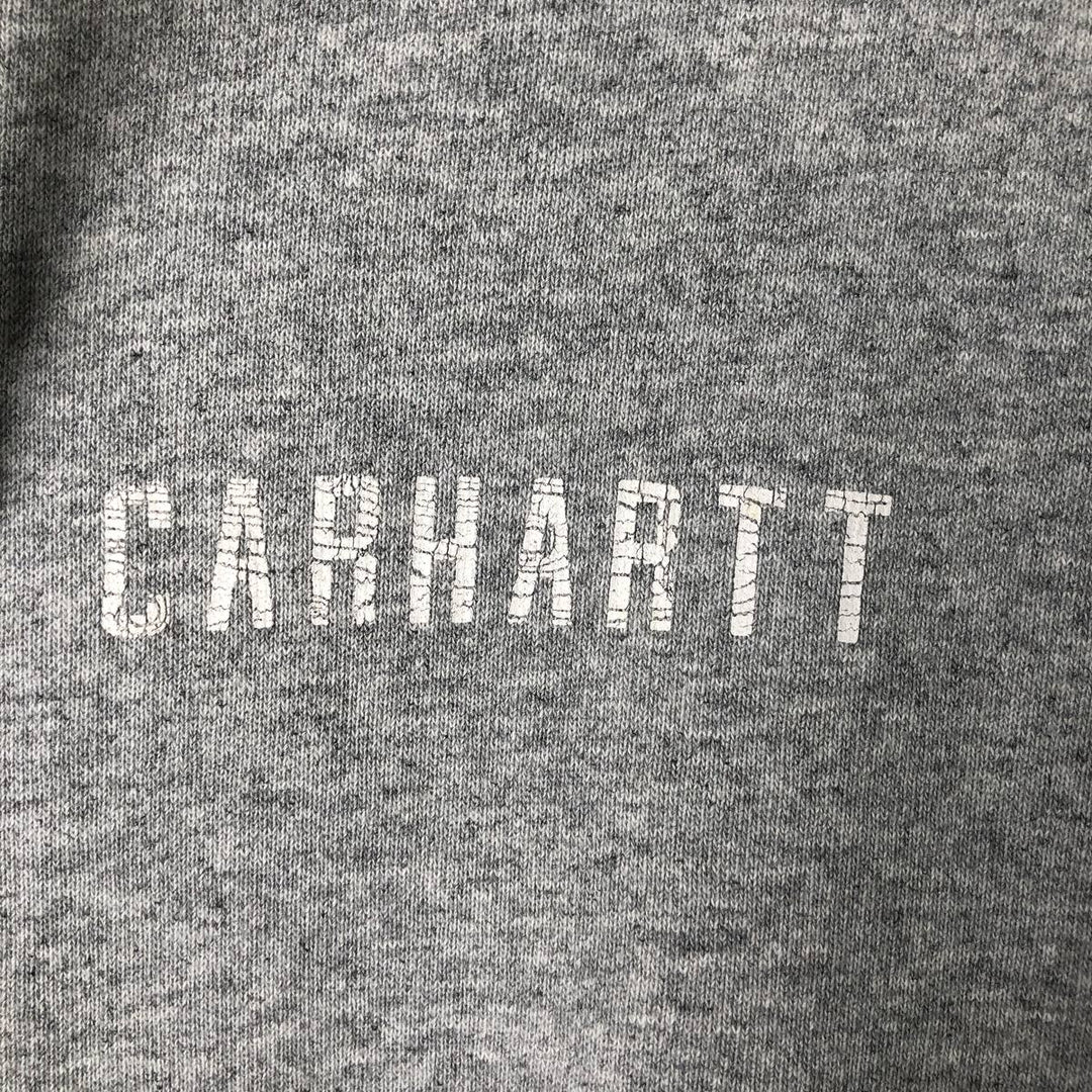 Carhartt ORIGINAL FIT sweatshirt pullover hoodie, men's size M unclear gray type Vintage Second Hand