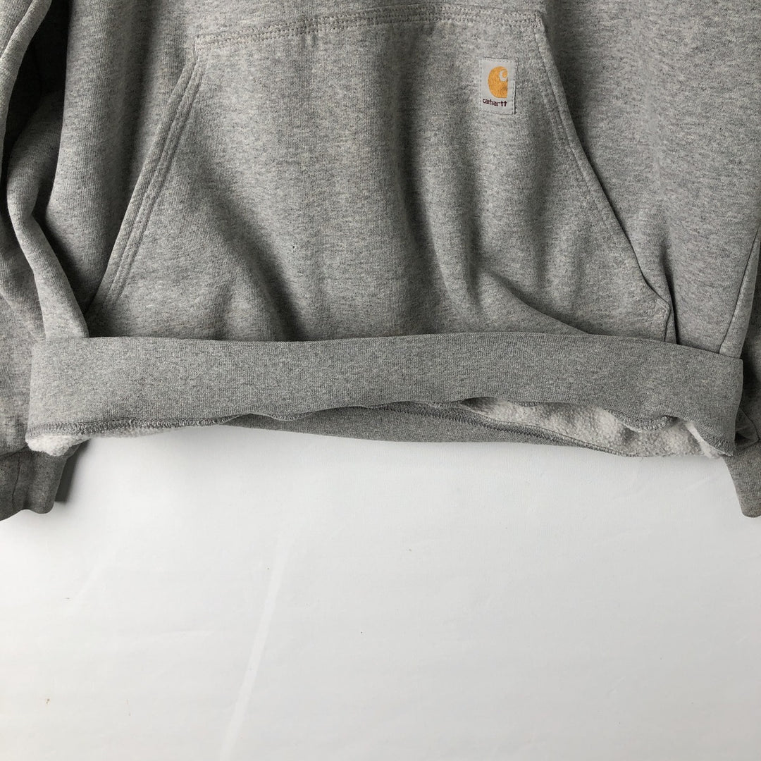 Carhartt ORIGINAL FIT sweatshirt pullover hoodie, men's size M unclear gray type Vintage Second Hand