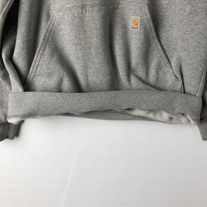 Carhartt ORIGINAL FIT sweatshirt pullover hoodie, men's size M unclear gray type Vintage Second Hand