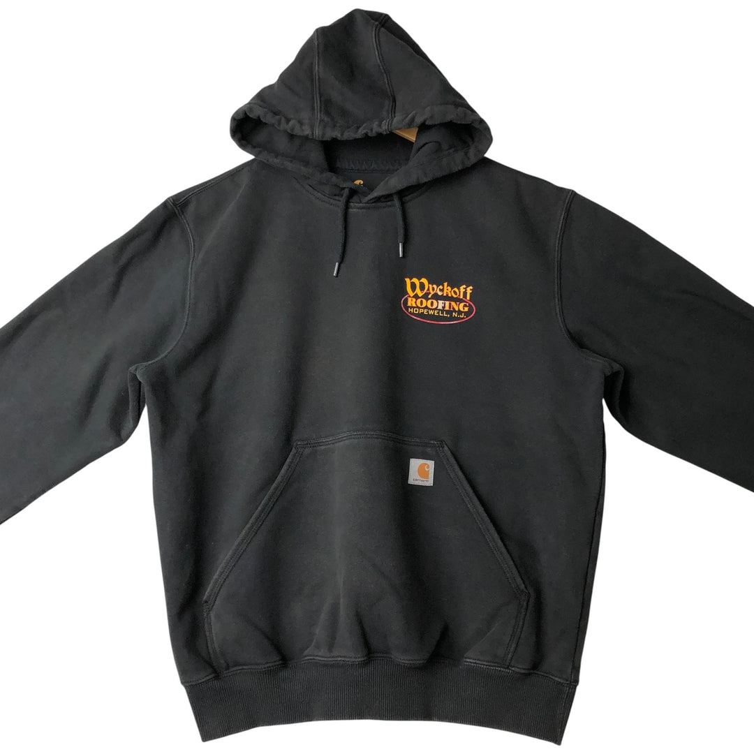 Carhartt ORIGINAL FIT sweatshirt pullover hoodie, men's size L cotton black type Vintage Second Hand