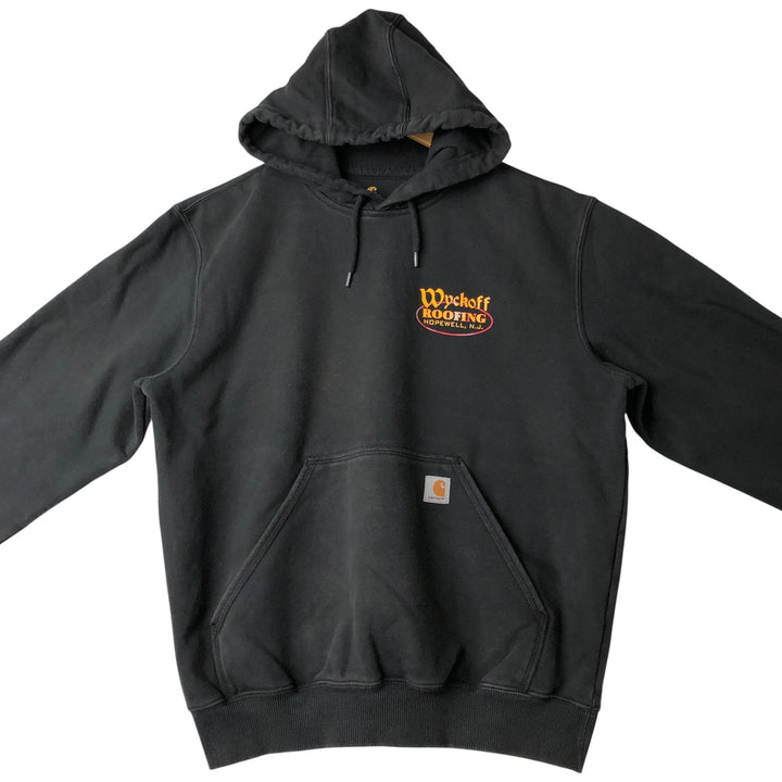 Carhartt ORIGINAL FIT sweatshirt pullover hoodie, men's size L cotton black type Vintage Second Hand