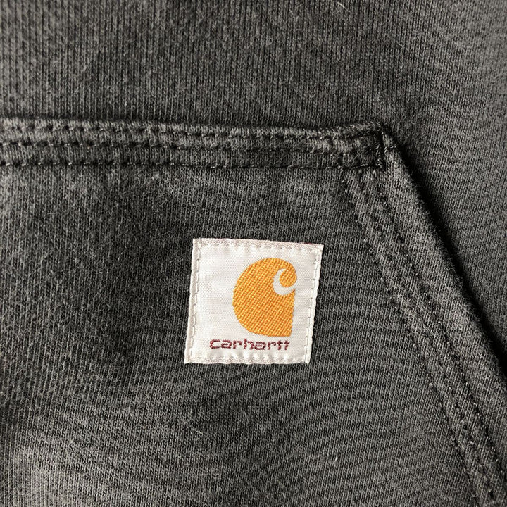 Carhartt ORIGINAL FIT sweatshirt pullover hoodie, men's size L cotton black type Vintage Second Hand