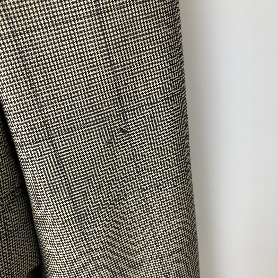 1990'S Ralph Lauren POLO by Ralph Lauren Check Pattern Wool Tailored Jacket, Made in USA, Men's Size M (approx.), Vintage unclear black type Vintage Second Hand