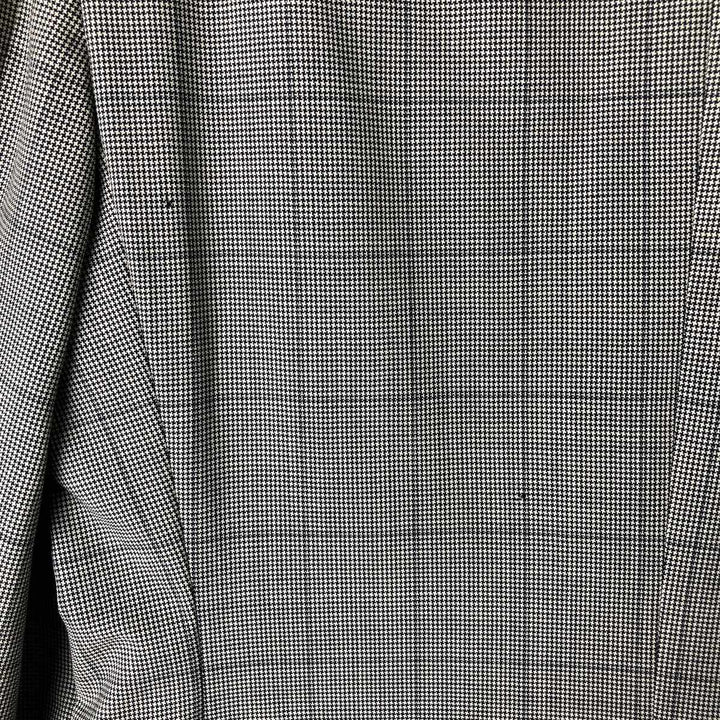 1990'S Ralph Lauren POLO by Ralph Lauren Check Pattern Wool Tailored Jacket, Made in USA, Men's Size M (approx.), Vintage unclear black type Vintage Second Hand