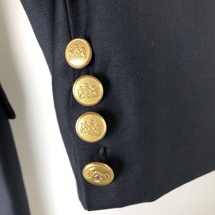 Ralph Lauren LAUREN Navy blazer, tailored jacket, men's size M wool navy blue type Vintage Second Hand