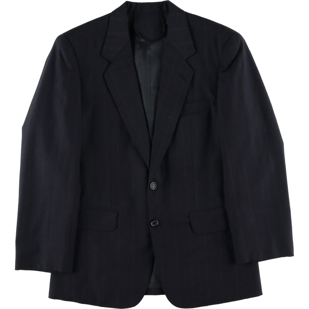Smittylee's Stripe Pattern Tailored Jacket, Men's Size Medium unclear black type Vintage Second Hand