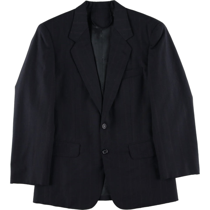 Smittylee's Stripe Pattern Tailored Jacket, Men's Size Medium unclear black type Vintage Second Hand