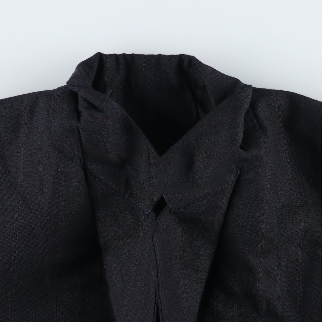 Smittylee's Stripe Pattern Tailored Jacket, Men's Size Medium unclear black type Vintage Second Hand