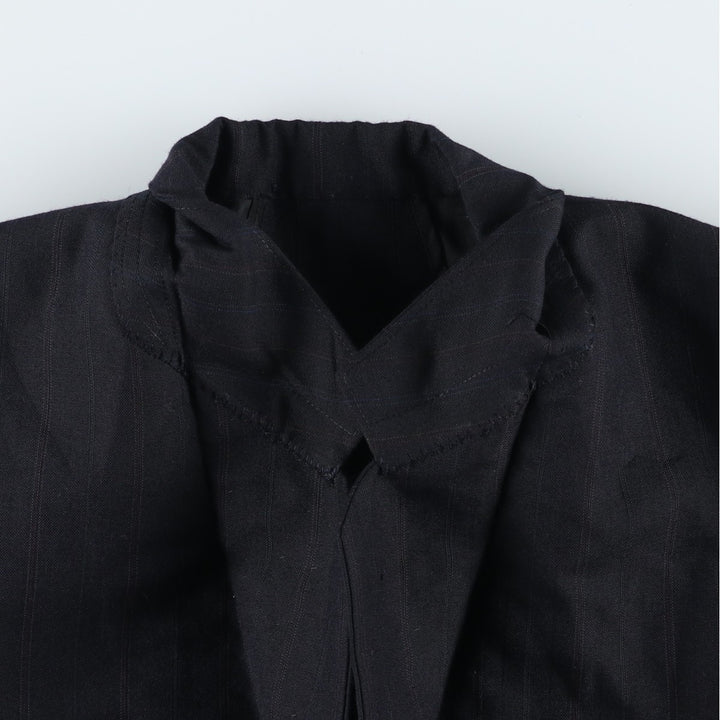Smittylee's Stripe Pattern Tailored Jacket, Men's Size Medium unclear black type Vintage Second Hand