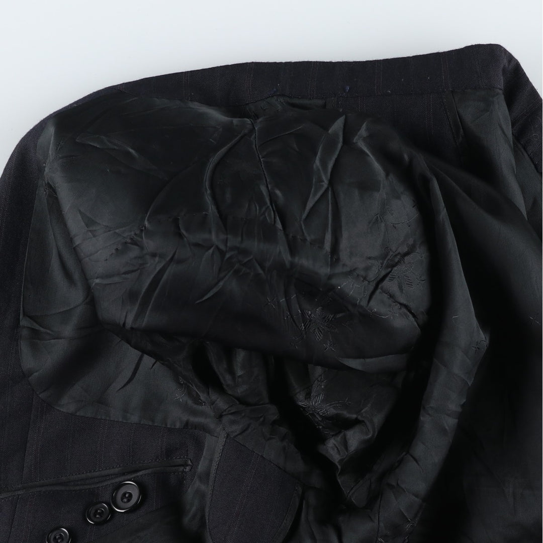 Smittylee's Stripe Pattern Tailored Jacket, Men's Size Medium unclear black type Vintage Second Hand