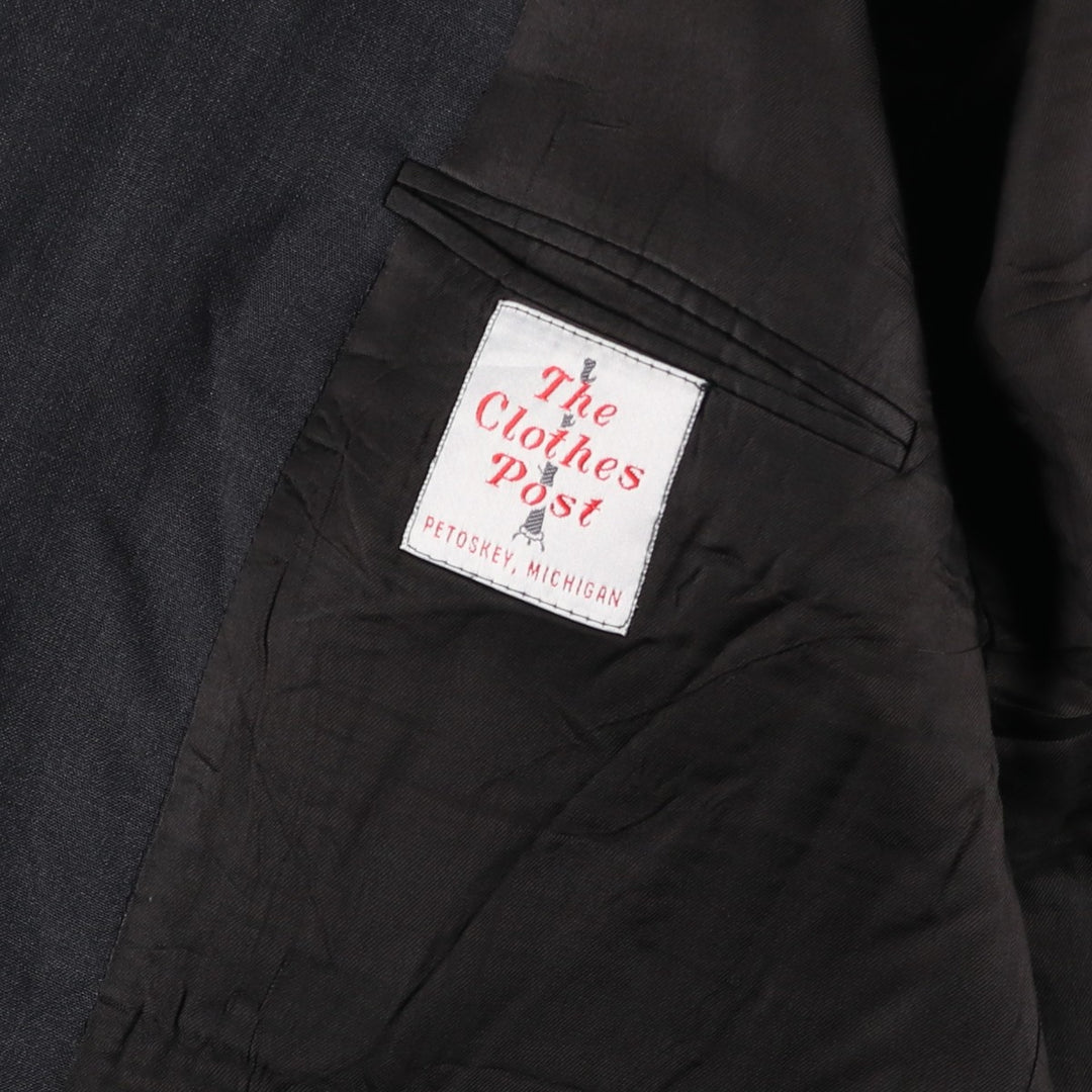 The Clothes Post Tailored Jacket, Made in USA, Men's Size L unclear black type Vintage Second Hand