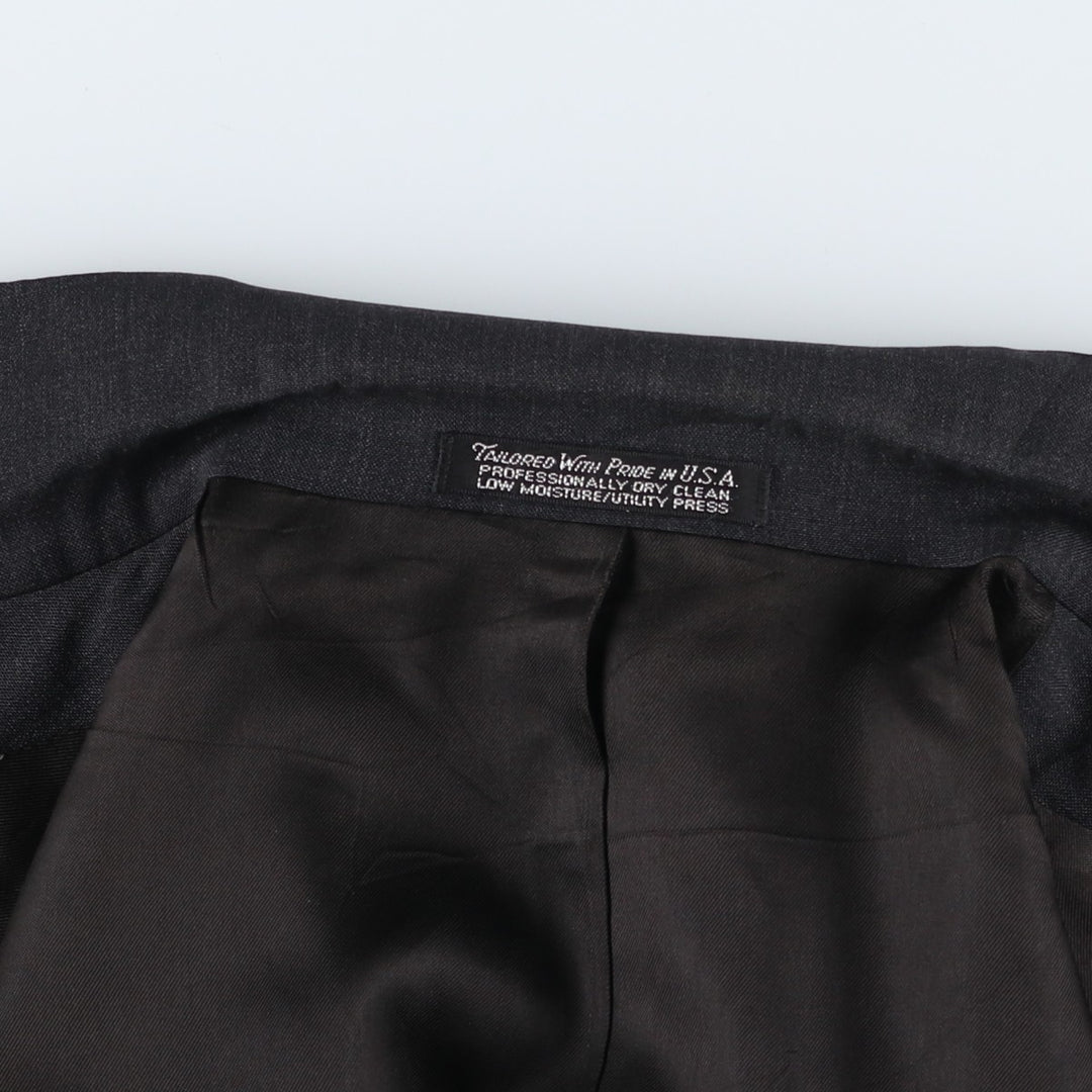 The Clothes Post Tailored Jacket, Made in USA, Men's Size L unclear black type Vintage Second Hand