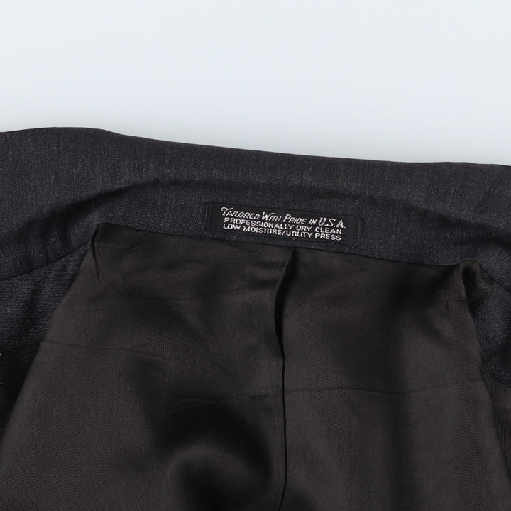 The Clothes Post Tailored Jacket, Made in USA, Men's Size L unclear black type Vintage Second Hand