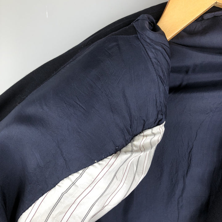 NINO CERRUTI double-breasted peak lapel wool tailored jacket, made in Italy, men's size M wool black type Vintage Second Hand