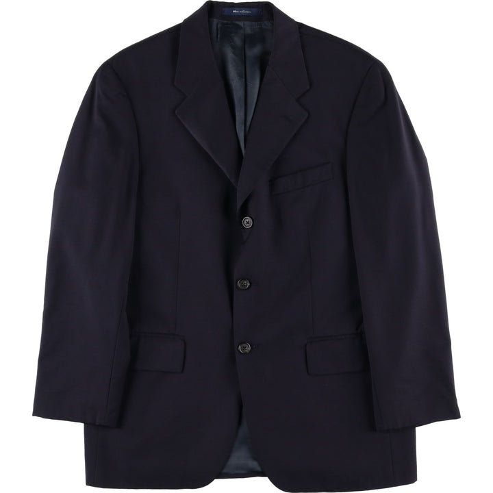 Ralph Lauren wool tailored jacket, made in Canada, men's size L equivalent. wool navy blue type Vintage Second Hand