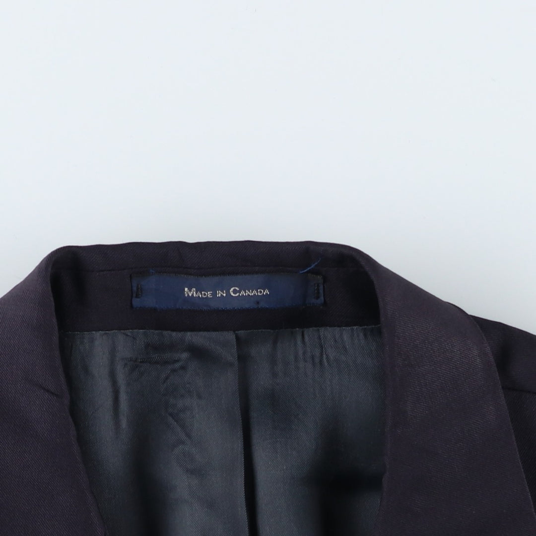 Ralph Lauren wool tailored jacket, made in Canada, men's size L equivalent. wool navy blue type Vintage Second Hand