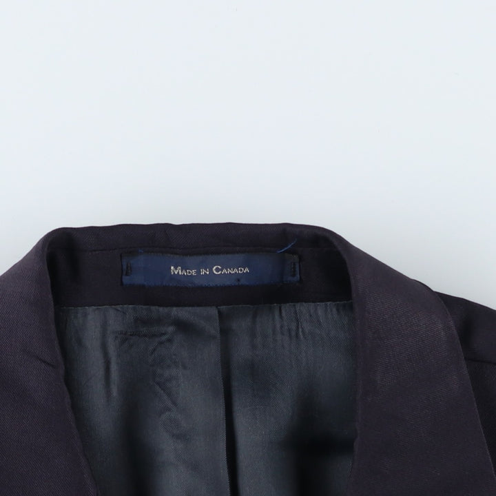 Ralph Lauren wool tailored jacket, made in Canada, men's size L equivalent. wool navy blue type Vintage Second Hand