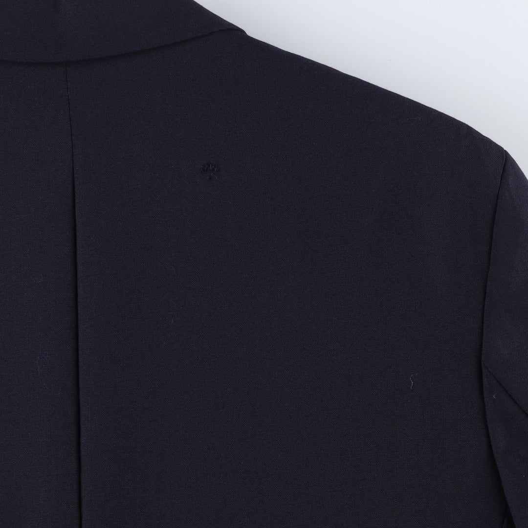 80s-90'S Ralph Lauren POLO UNIVERSITY CLUB navy blazer/tailored jacket, made in Canada, men's size M equivalent. wool navy blue type Vintage Second Hand