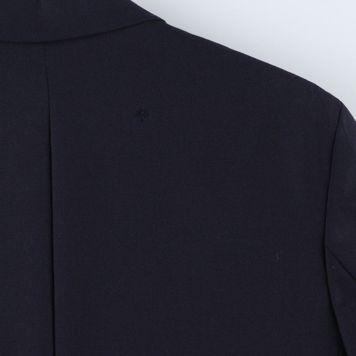80s-90'S Ralph Lauren POLO UNIVERSITY CLUB navy blazer/tailored jacket, made in Canada, men's size M equivalent. wool navy blue type Vintage Second Hand