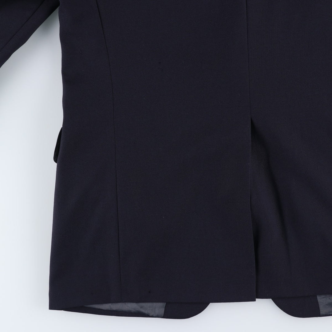 80s-90'S Ralph Lauren POLO UNIVERSITY CLUB navy blazer/tailored jacket, made in Canada, men's size M equivalent. wool navy blue type Vintage Second Hand