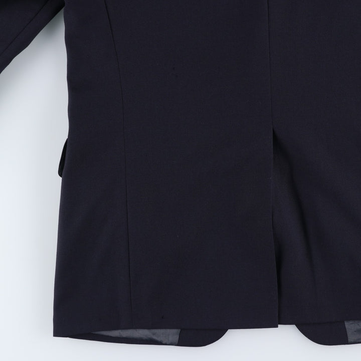 80s-90'S Ralph Lauren POLO UNIVERSITY CLUB navy blazer/tailored jacket, made in Canada, men's size M equivalent. wool navy blue type Vintage Second Hand