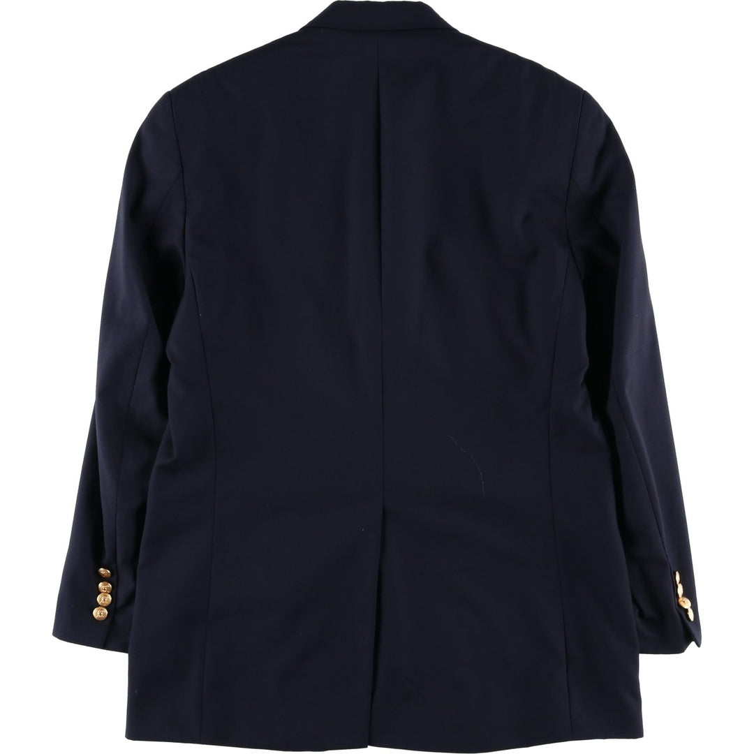 Ralph Lauren LAUREN Navy Blazer Tailored Jacket, Made in Canada, Men's Size M (approx.) wool navy blue type Vintage Second Hand
