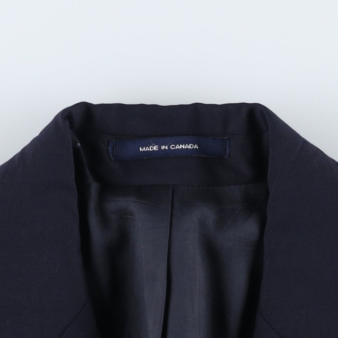 Ralph Lauren LAUREN Navy Blazer Tailored Jacket, Made in Canada, Men's Size M (approx.) wool navy blue type Vintage Second Hand